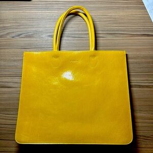Yellow Furla Leather Bag